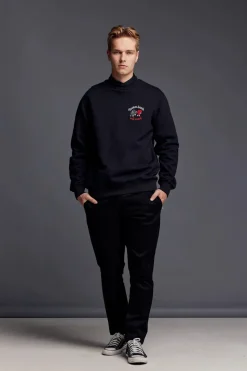 Makia miesten collegepusero, BROKENHEARTED SWEATSHIRT Musta