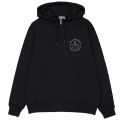 Makia miesten huppari, Hook Hooded Zip Sweatshirt Musta