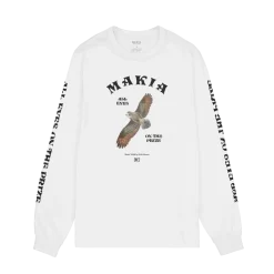 Makia miesten pitkähihainen paita Bubi Long Sleeve, valkoinen