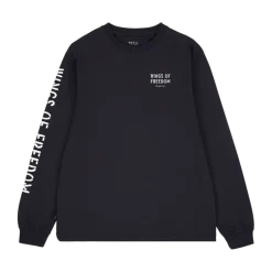 Makia miesten pitkähihainen paita Wings Long Sleeve, musta