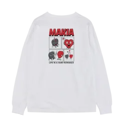 Makia Miesten Pitkähihainen Paita, PANIC LONG SLEEVE Valkoinen