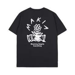 Makia Miesten T-Paita, BLOOMING T-SHIRT Musta