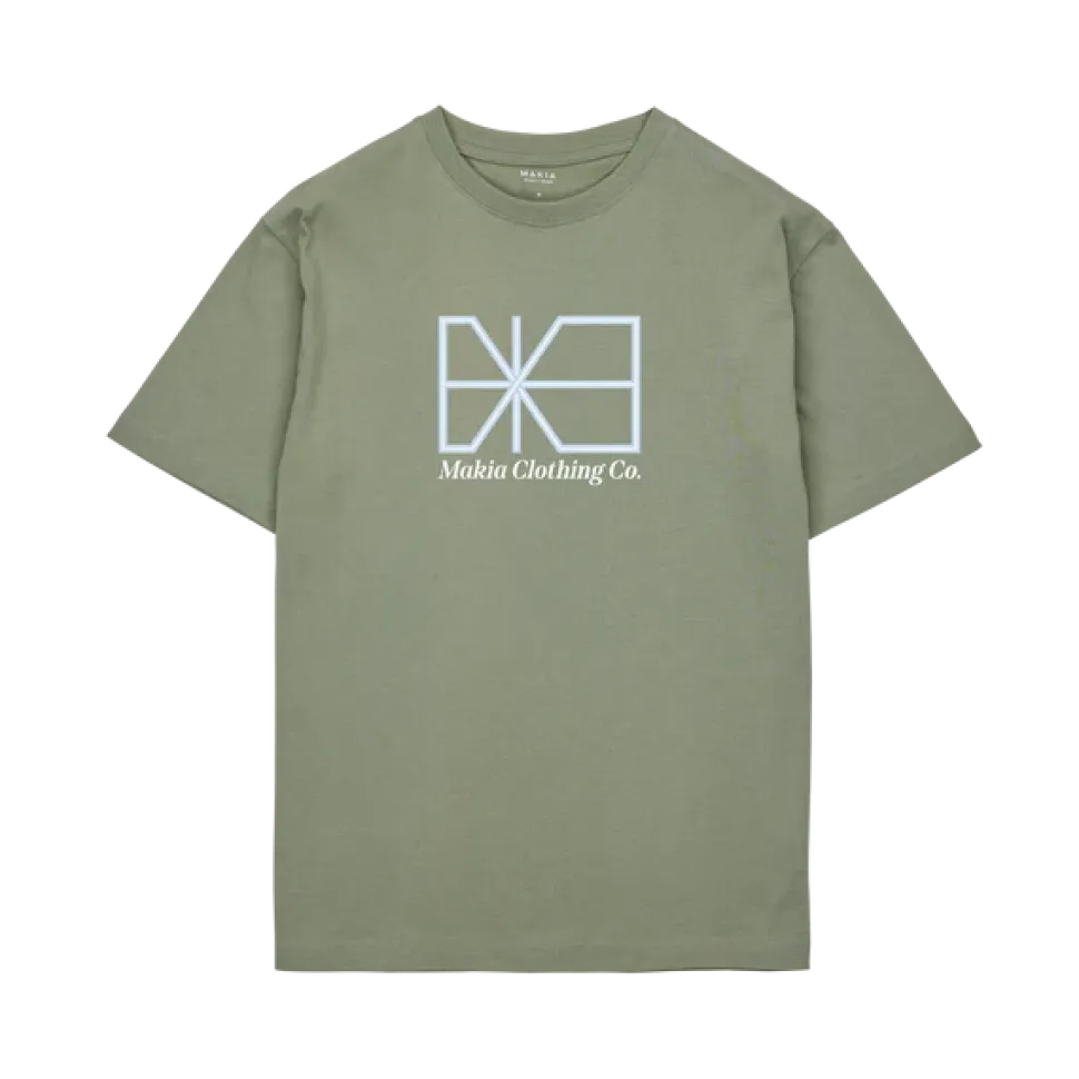 Makia miesten t-paita, CROSSING T-SHIRT Vihreä