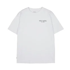 Makia miesten t-paita, FLOWER T-SHIRT RELAXED FIT Valkoinen