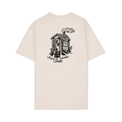 Makia miesten t-paita K Sauna T-shirt, valkoinen