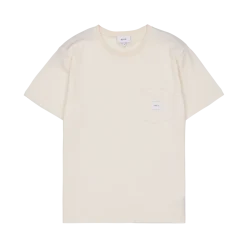 Makia miesten t-paita K Square Pocket t-shirt, luonnonvalkoinen