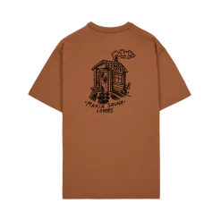 Makia miesten t-paita, Sauna T-shirt Konjakinruskea