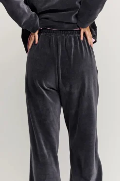 Makia naisten housut Anne Trousers, tummanharmaa