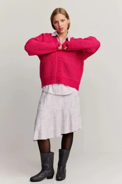 Makia naisten neuletakki Florence Cardigan, pinkki