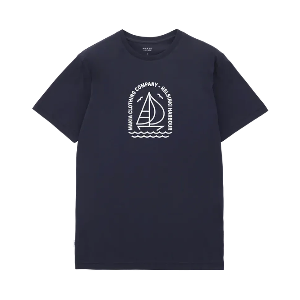 Makia unisex t-paita, REGATTA T-SHIRT Tummansininen