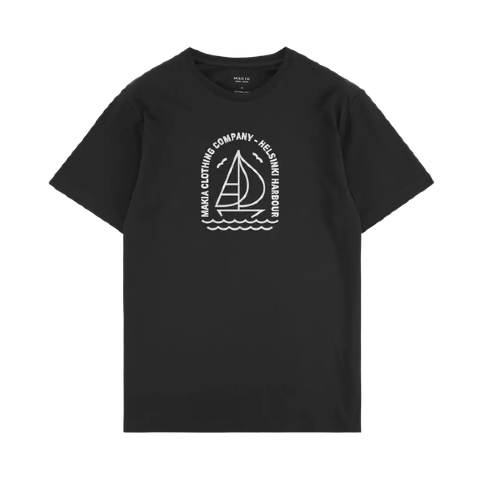 Makia unisex t-paita, REGATTA T-SHIRT Musta