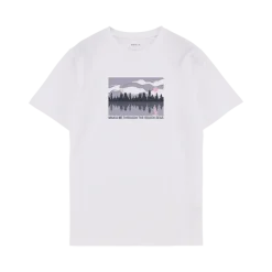 Makia unisex t-paita, SHORLINE T-SHIRT Valkoinen