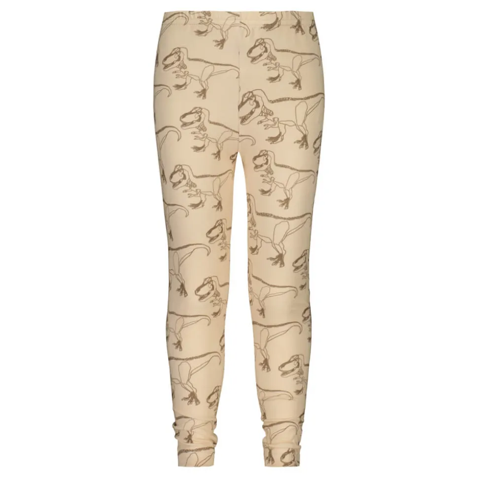 Metsola Lasten Pyjama, SUPER POWER CREAM PYJAMA SET Ruskea Kuosi