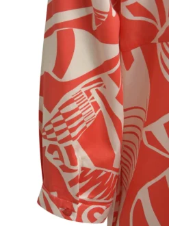 Milano Italy Mekko, Dress 3/4 Poppy Print Oranssi Kuosi