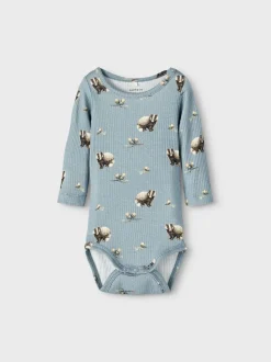 Name It Body, NBMLINNUS LS BODY Vaaleansininen