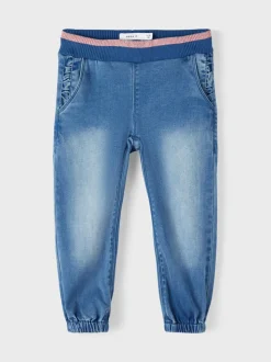 Name It farkut, NMFBELLA SHAPED ROUND JEANS Sininen, Indigo
