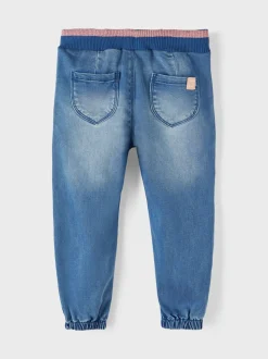 Name It farkut, NMFBELLA SHAPED ROUND JEANS Sininen, Indigo