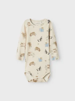 Name It lasten body, NBMSANDERS M LS BODY Vaalea Beige