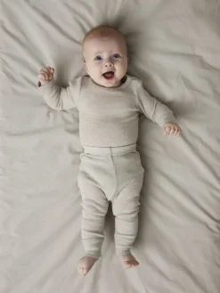 Name It lasten body, NBNWAX WOOL RIB LS BODY Harmaa