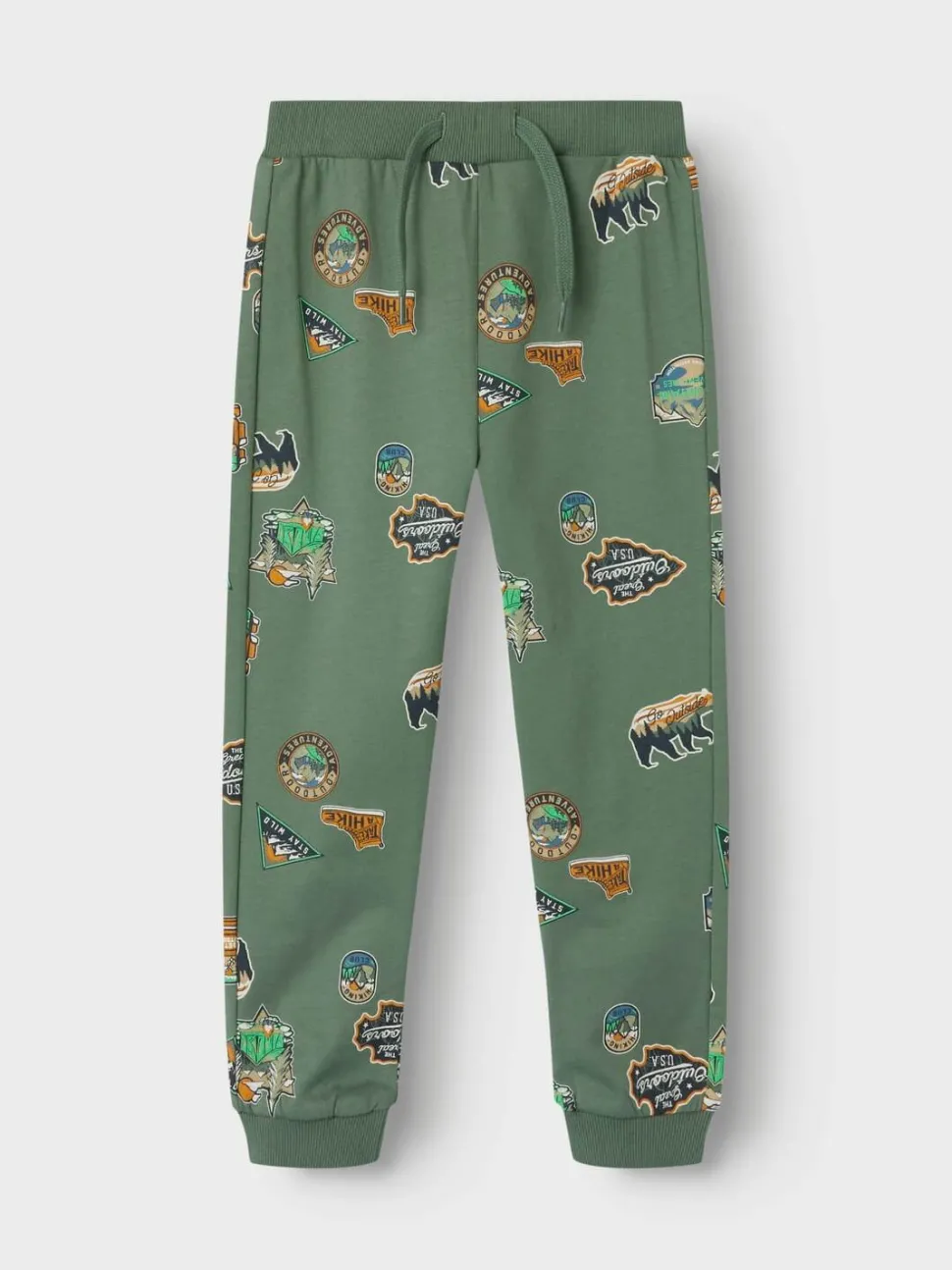 Name It lasten collegehousut, NMMNENNO SWEAT PANT Armeijanvihreä