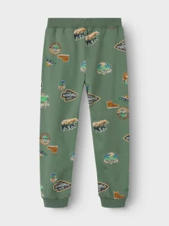 Name It lasten collegehousut, NMMNENNO SWEAT PANT Armeijanvihreä