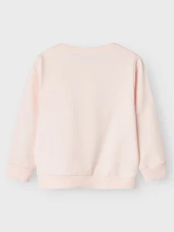 Name It lasten college, NMFKRISTINE LIGHT SWEAT Vaaleanpunainen