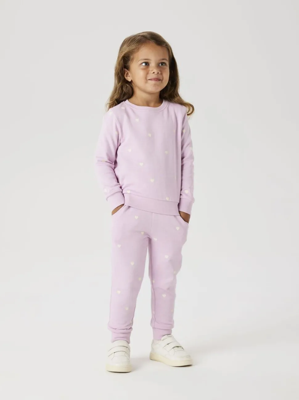 Name It lasten college, NMFVALBA LS SWEAT Vaaleanpunainen