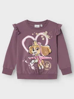 Name It lasten collegepaita, NMFJYLA PAWPATROL SWEAT Tumma Luumunpunainen