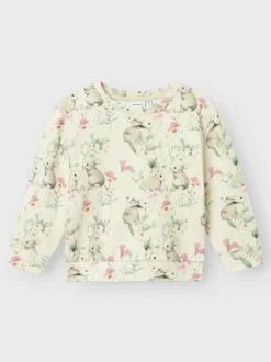 Name It Lasten Collegepaita, NMFSADIE REG SWEAT Beige Kuosi