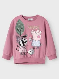 Name It Lasten Collegepaita, NMFORDI PEPPAPIG REG SWEAT Vanharoosa