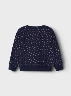 Name It lasten collegepusero, NMFDAVINA LS SWEAT FLEECE Tummansininen