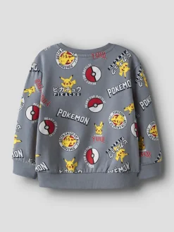 Name It lasten collegepusero, NMMSILO POKEMON REG SWEATSHIRT Keskiharmaa