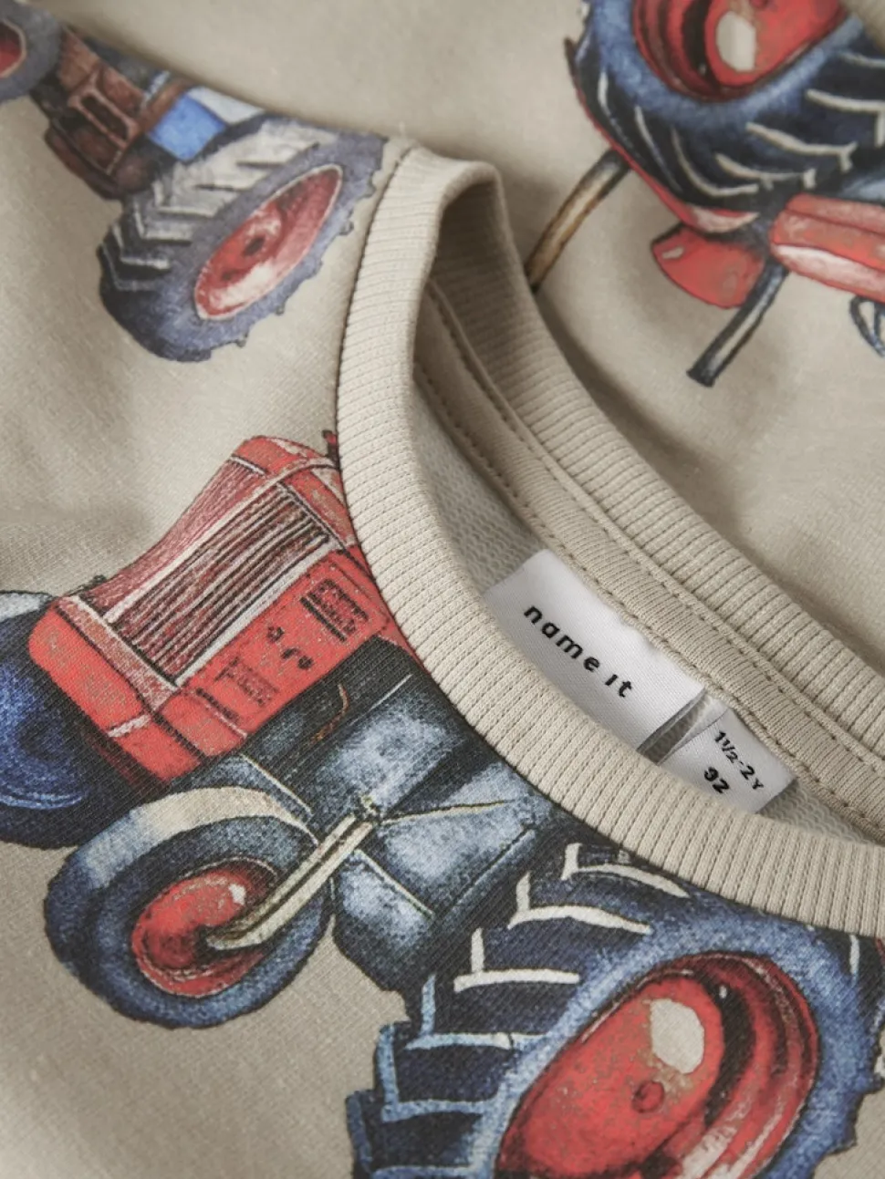 Name It lasten collegepusero, NMMLUDVIG SWEATSHIRT Beige