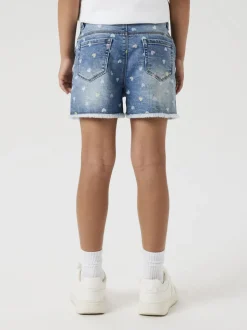 Name It lasten farkkushortsit, NKFROSE HW MOM DENIM SHORTS 3555 Indigo