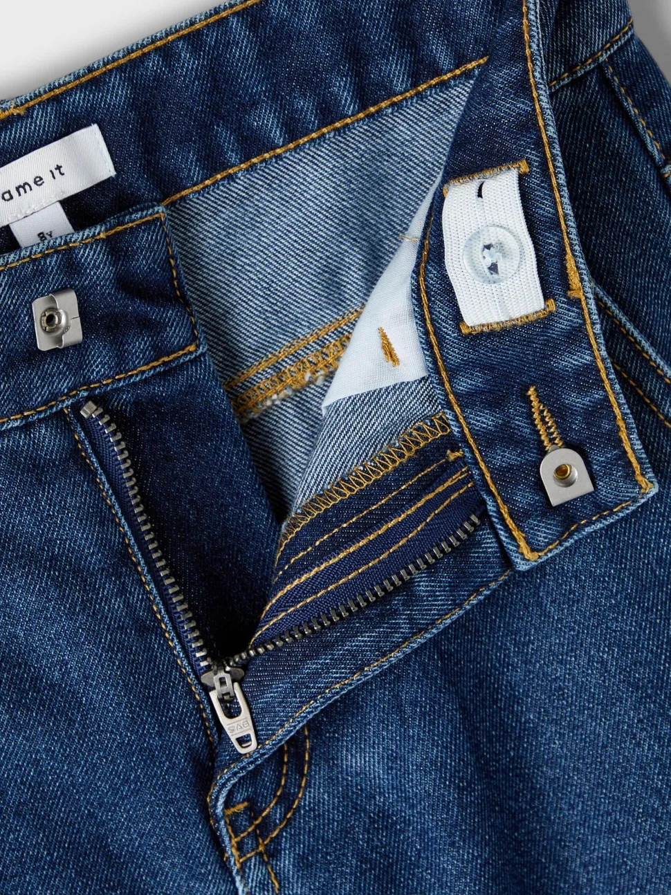 Name It lasten farkut, NKFROSE HW WIDE CARGO JEANS Indigo