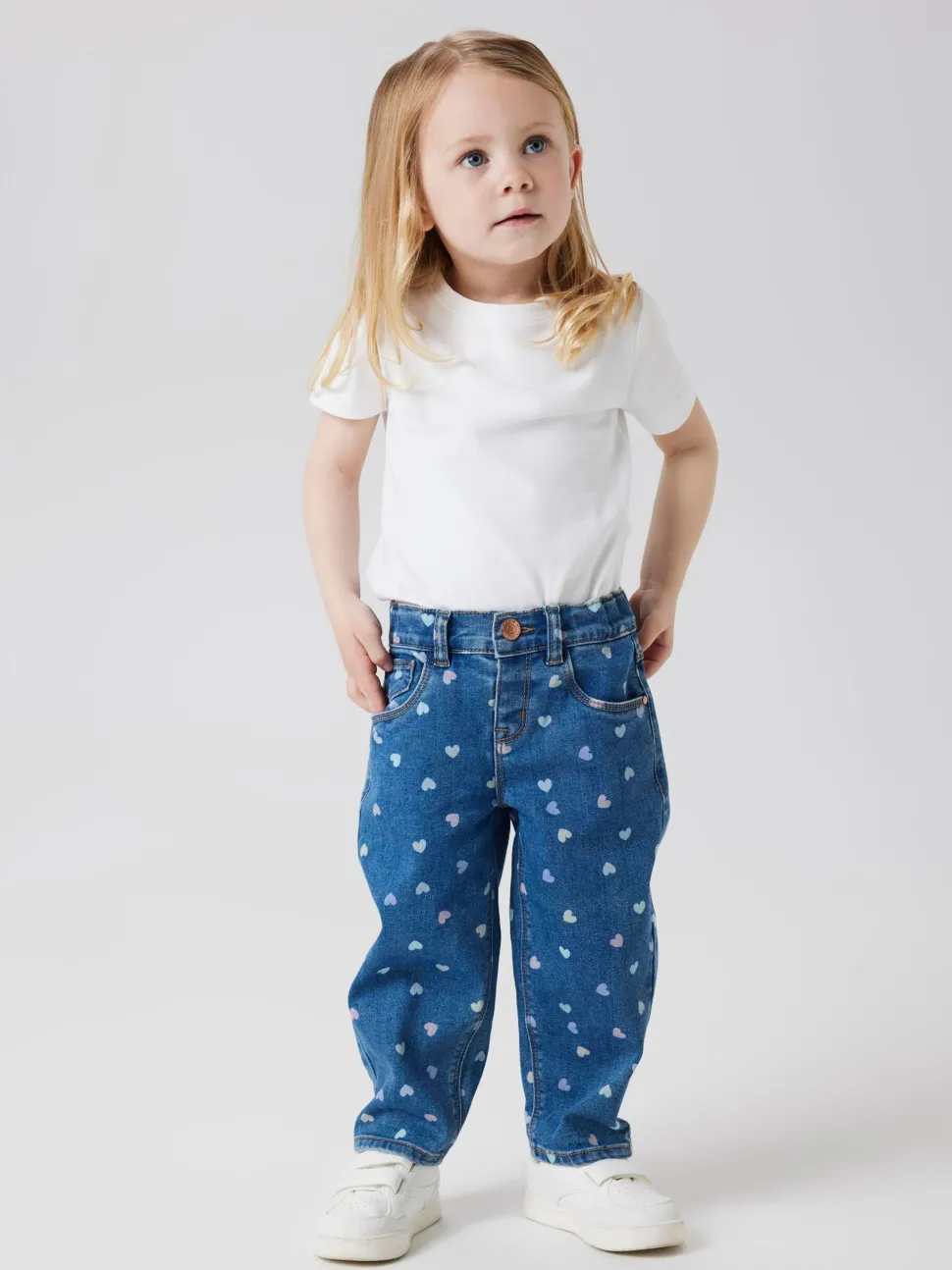 Name It lasten farkut, NMFBELLA MOM SHAPED JEANS Sininen, Indigo