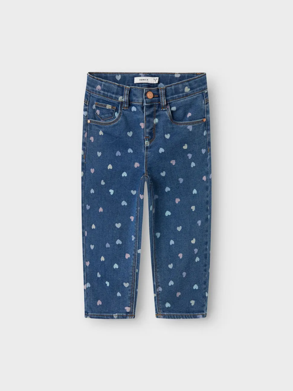 Name It lasten farkut, NMFBELLA MOM SHAPED JEANS Sininen, Indigo