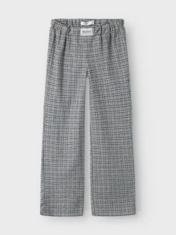 Name It lasten flanellihousut, NKNSTRANE PANT Harmaa Ruutu