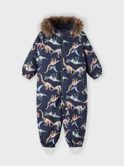 Name It Lasten Haalari, NMMSNOW10 SUIT DINO DREAM NOOS Sininen Kuosi