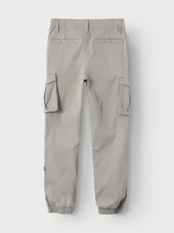 Name It Lasten Housut, Bamgo Reg Twill Harmaa