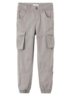 Name It Lasten Housut, Bamgo Reg Twill Harmaa
