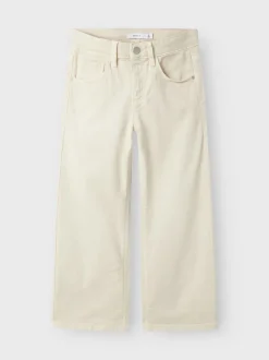Name It Lasten Housut, NKFROSE WIDE TWI PANT Beige