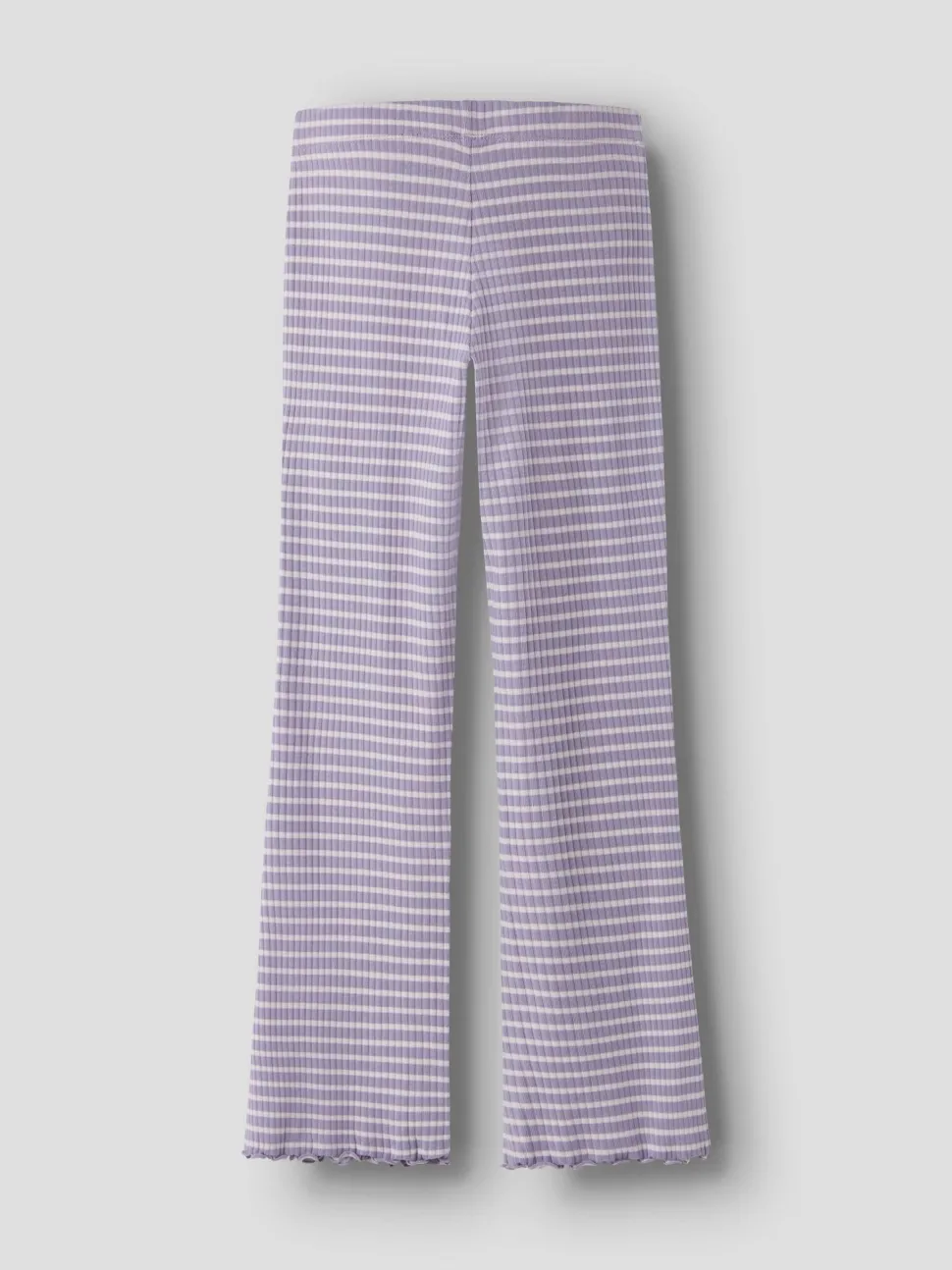 Name It lasten housut NKFVEMMA FLARE PANT, raidallinen lila