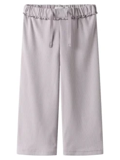 Name It lasten housut NMFTELLA WIDE PANT, vaalea lila