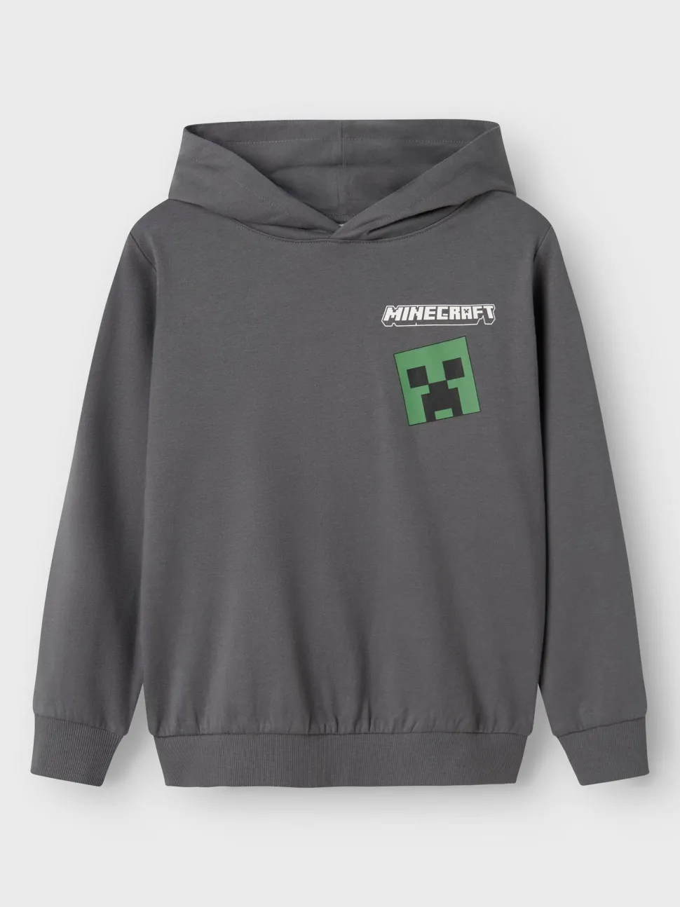 Name It lasten huppari, NKMJACOT MINECRAFT SWEAT Vaaleanharmaa
