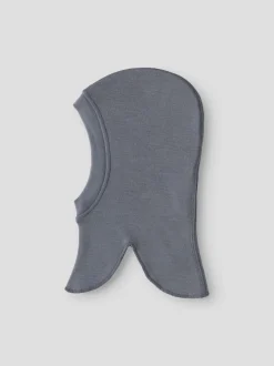 Name It lasten kypärämyssy, NBNWILLIT WOOL BALACLAVA Tummanharmaa