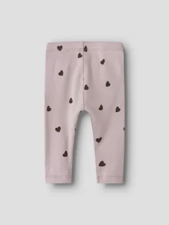 Name It lasten leggingsit, NBFKHEART LEGGING Vaaleanpunainen
