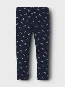 Name It Lasten Leggingsit, NMFTAVINA SWEAT FLEECE LEGGINGS NOOS Tummansininen