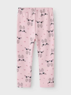 Name It lasten leggingsit, NMFDAVINA AOP LEGGING Vaaleanpunainen