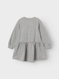 Name It lasten mekko, NMFAMMA GABBY SWE DRESS Vaaleanharmaa